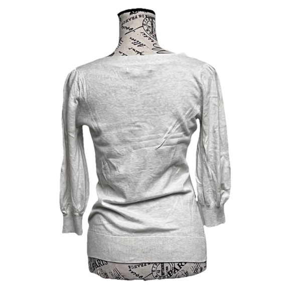 Y2k Vtg Beige Sweater Granola Soft Girl Preppy Coastal Beach M Nautical 2000s - Picture 4 of 8